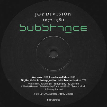 Joy Division : Substance (2xLP, Comp, RE, RM, 180)