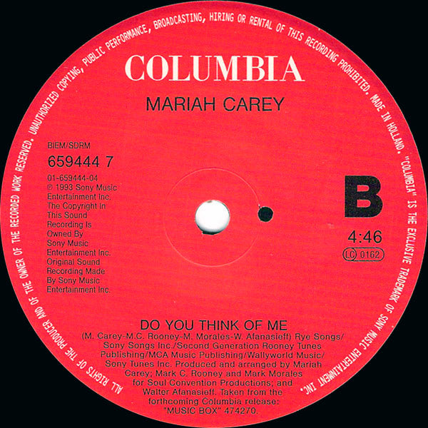 Mariah Carey : Dreamlover (7", Single, Sma)