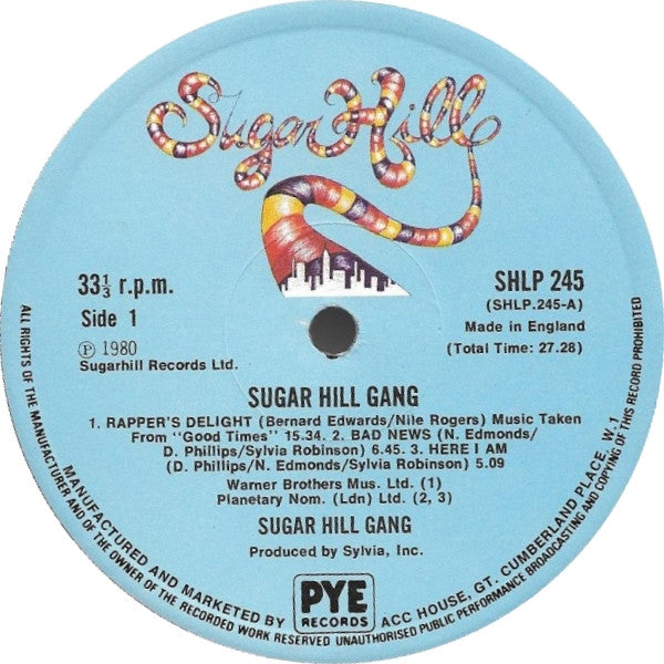 Sugarhill Gang : Sugarhill Gang (LP, Album)