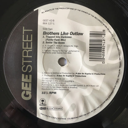Brothers Like Outlaw : Trapped Into Darkness (12", Single)