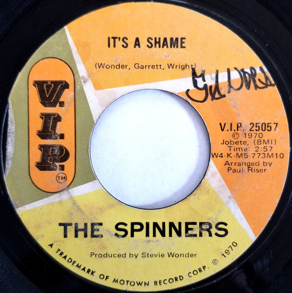 The Spinners* : It's A Shame  (7", Single, Styrene, Mon)