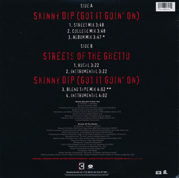 Ed O.G & Da Bulldogs : Skinny Dip (Got It Goin' On) B/W Streets Of The Ghetto (12", Single)