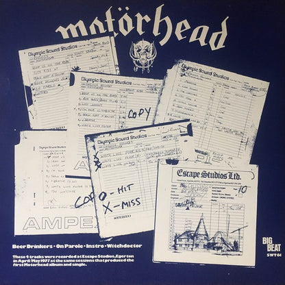 Motörhead : Beer Drinkers & Hell Raisers (12", EP)
