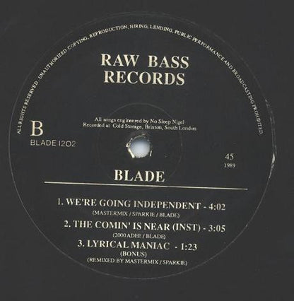 Blade (3) : Lyrical Maniac (12")