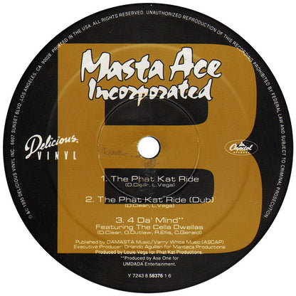 Masta Ace Incorporated : The INC Ride (12", Maxi)