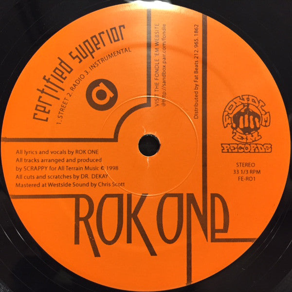 Rok One : Certified Superior (12")