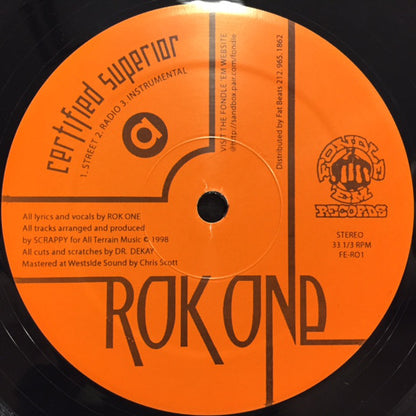 Rok One : Certified Superior (12")