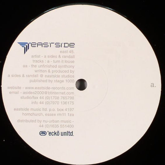 A-Sides & Randall : Turn It Loose / The Unfinished Synthony (12")