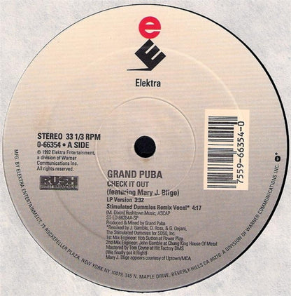 Grand Puba Featuring Mary J. Blige : Check It Out (12", SRC)