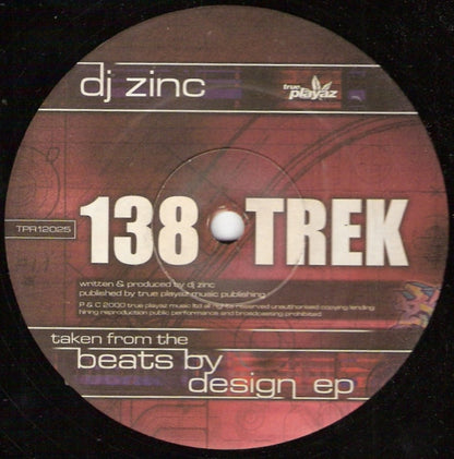 DJ Zinc : 138 Trek (12")