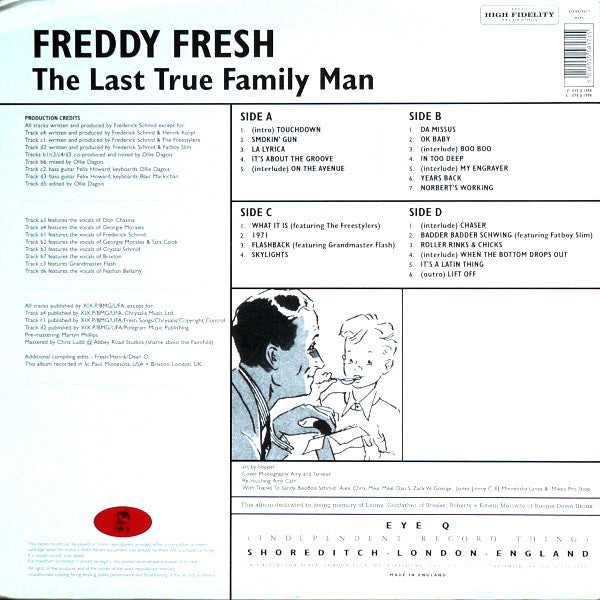 Freddy Fresh : The Last True Family Man (2xLP, Album)