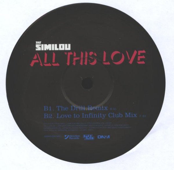 The Similou : All This Love (12")