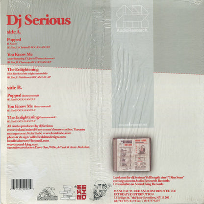 DJ Serious : Popped (12")