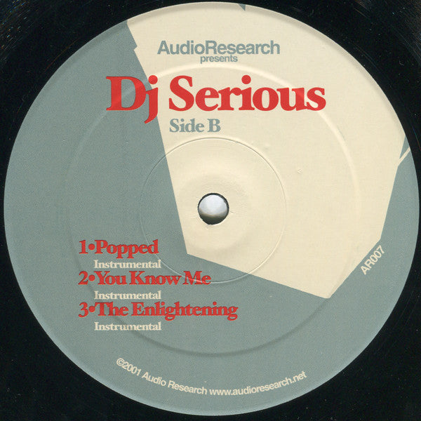 DJ Serious : Popped (12")