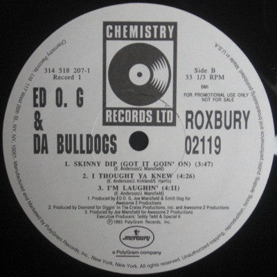 Ed O.G & Da Bulldogs : Roxbury 02119 (2x12", Album, Promo)