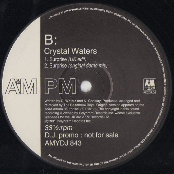 Crystal Waters : Megamix / Surprise (12", Mixed, Promo)