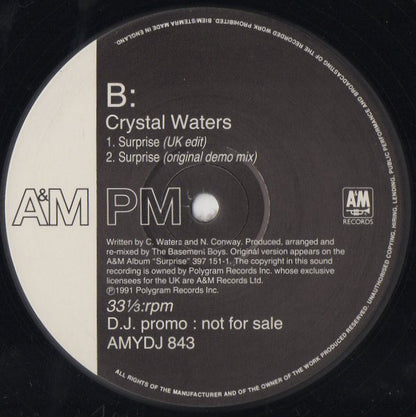 Crystal Waters : Megamix / Surprise (12", Mixed, Promo)