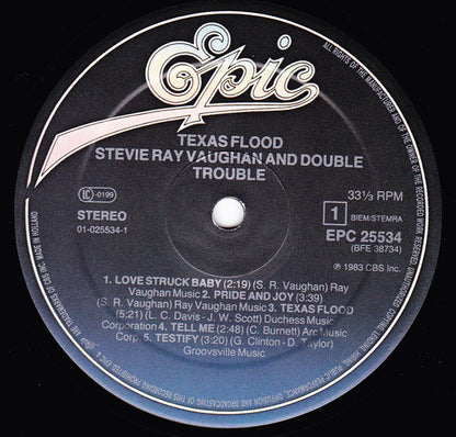 Stevie Ray Vaughan And Double Trouble* : Texas Flood (LP, Album)