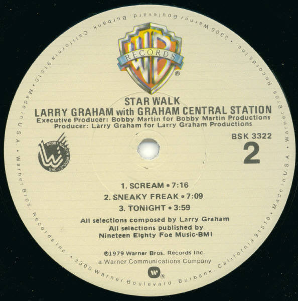 Larry Graham With Graham Central Station* : Star Walk (LP, Album, Jac)