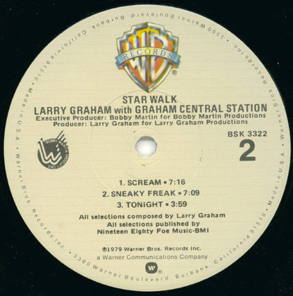 Larry Graham With Graham Central Station* : Star Walk (LP, Album, Jac)