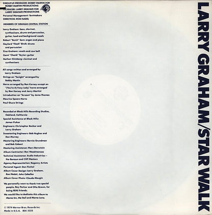 Larry Graham With Graham Central Station* : Star Walk (LP, Album, Jac)