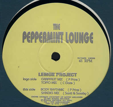 The Peppermint Lounge : Lemon Project (12")