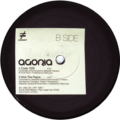 Agoria : Code 1026 (12")