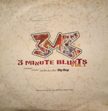 Various : 3MB - 3 Minute Blunts Vol. 1 (The Sound Of Detroit Instrumental Hip Hop) (2xLP, Comp)