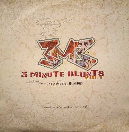 Various : 3MB - 3 Minute Blunts Vol. 1 (The Sound Of Detroit Instrumental Hip Hop) (2xLP, Comp)