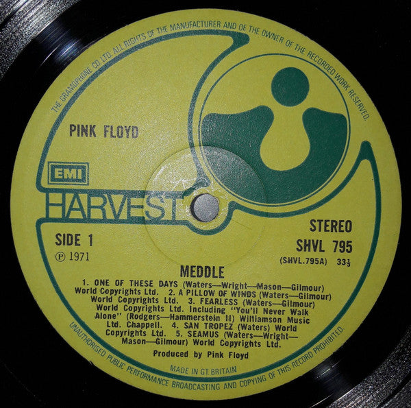 Pink Floyd : Meddle (LP, Album, The)