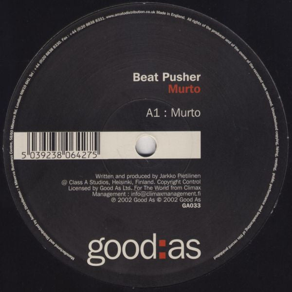 Beat Pusher : Murto (12")