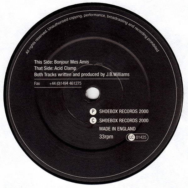 John B : Acid Clamp / Bonjour Mes Amis (12")