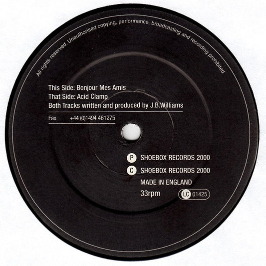 John B : Acid Clamp / Bonjour Mes Amis (12")