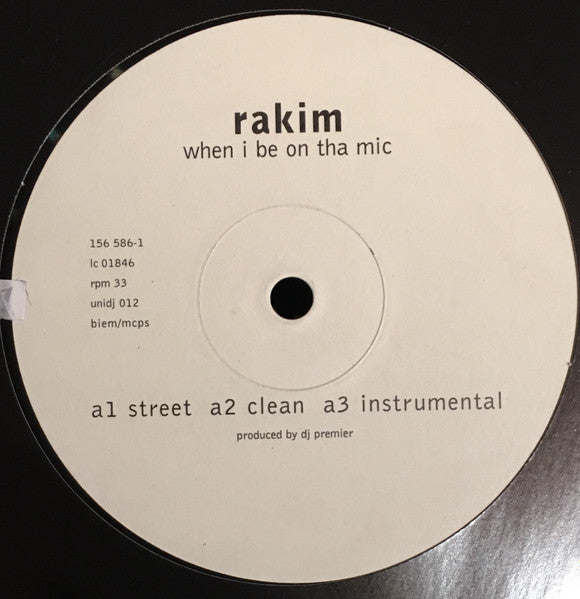 Rakim : When I B On Tha Mic / Flow Forever (12")