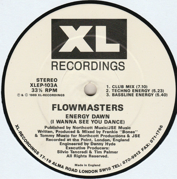 Flowmasters : Energy Dawn EP (12", EP)