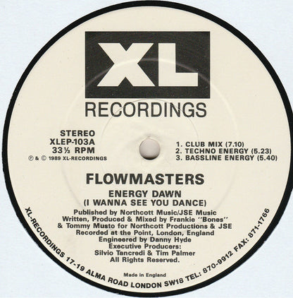 Flowmasters : Energy Dawn EP (12", EP)