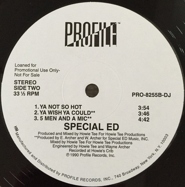 Special Ed : Come On, Let's Moove It (12", Promo)