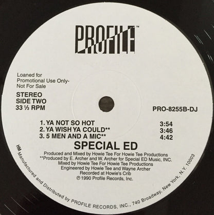Special Ed : Come On, Let's Moove It (12", Promo)