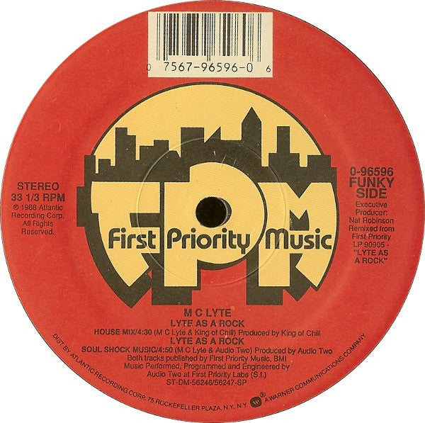 M C Lyte* : Lyte As A Rock (12", SRC)