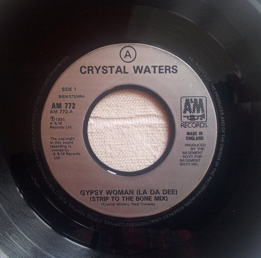 Crystal Waters : Gypsy Woman (La Da Dee) (7", Single)