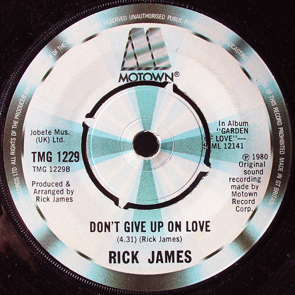 Rick James : Give It To Me Baby (7", Pus)