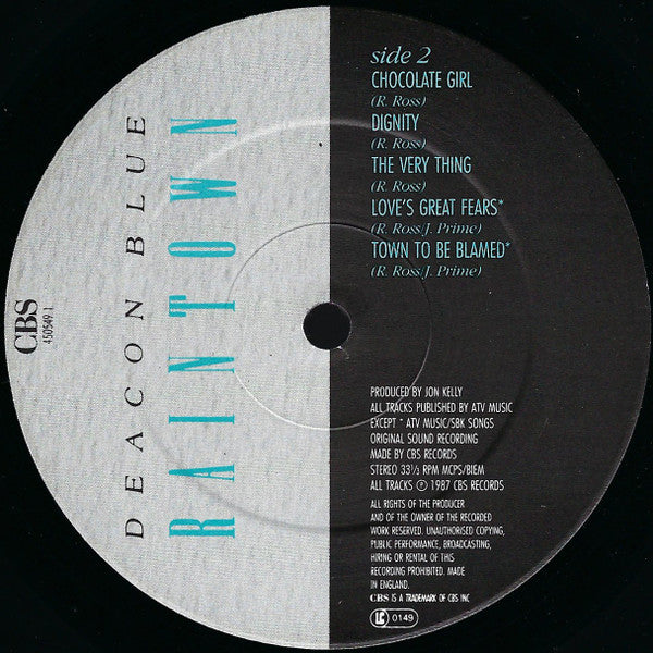 Deacon Blue : Raintown (LP, Album)