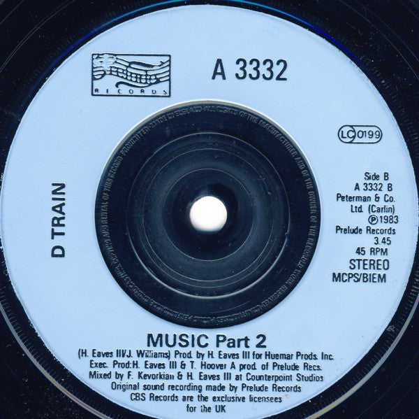 D Train* : Music (7", Single)