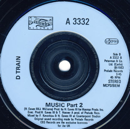 D Train* : Music (7", Single)