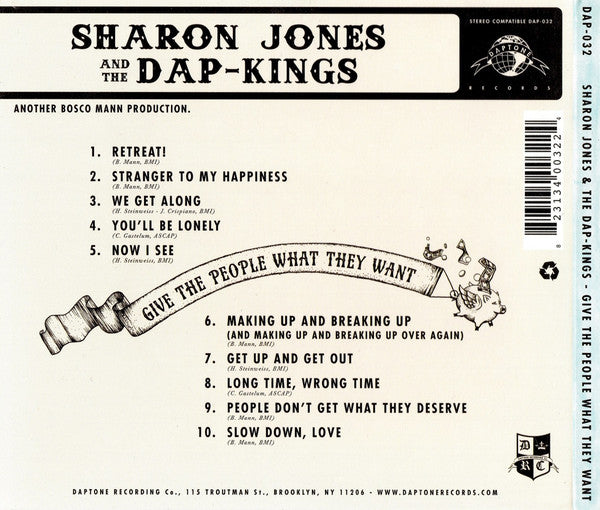 Sharon Jones & The Dap-Kings : Give The People What They Want (CD, Album)