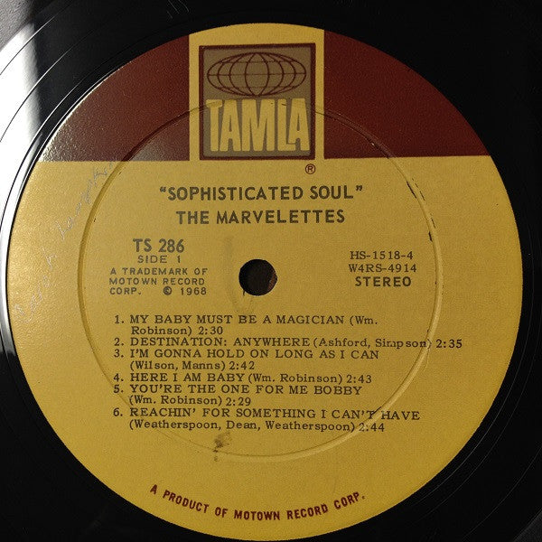 The Marvelettes : Sophisticated Soul (LP, Album, Roc)