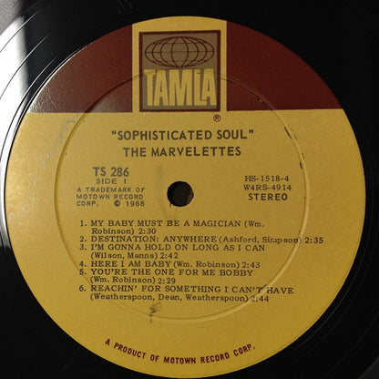 The Marvelettes : Sophisticated Soul (LP, Album, Roc)