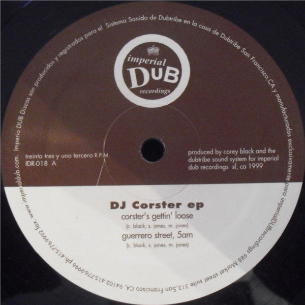 DJ Corster : DJ Corster ep (12", EP)