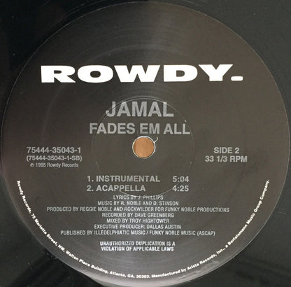 Jamal (2) : Fades Em All (12", Single)