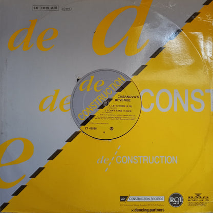 Casanova's Revenge : Let's Work (12")
